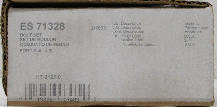 Head Bolt Kit Compatible With : 1992-2011 Ford Crown Victoria V8, 4.6L 281cid, SOHC 16 Valve / 2003-2017 E-150 V8, 5.4L 330cid, SOHC 16 Valve - 1991-2011 Lincoln Town Car V8, 4.6L 821cid, SOHC 16 Valve / 1998-2014 Navigator V8, 5.4L 330cid, SOHC 16 Valve