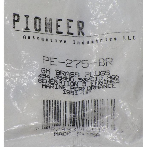 [PE-275-BR] BR Expansion Plug Kit Compatible With : 1991 454, 454HO, 502 CID, 366 Generation 5 Engines ( Marine Performance ) Compatible With : 1991-1998 Chevrolet B-7 V8, 6.0L / 366 CID, OHV 16 Valve, Vin : P, 1991-1993 Chevrolet C1500 V8, 6.2L / 379 CID OHV, 16 Valve, Vin C,J
