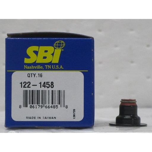 [122-1458SBI] Cylinder Head Intake And Exhaust Valve Stem Seal Compatible With : 2012-2018 Chevrolet Sonic L4, 1.8L /110 CID DOHC, 16 Valve, Ecotec, Vin : H, LUW