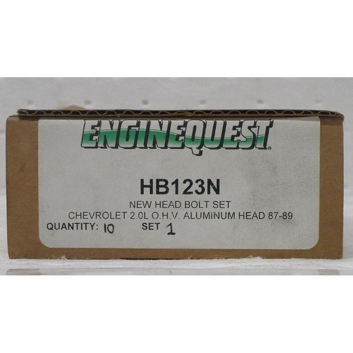 [HB123NEQ] Head Bolt Set For 1987-1989 Chevrolet 2.0L/122 O.H.V (IN LINE) Aluminum Head Compatible With : Beretta, Cavalier, Corsica