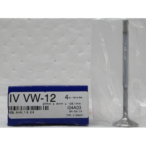 [IV VW-12] Intake Valve Compatible With : Audi L4 1.8/2.7 V6/2.8 V6/ 3.0L V6 1998-2004-... Volkswagen 1.8/2.8L 1998-2002-...